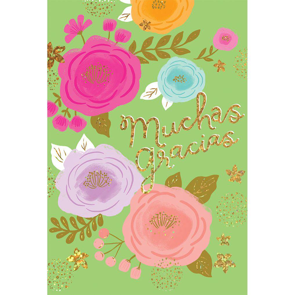 Muchas Gracias Spanish thank you card by Pictura, featuring elegant design for expressing gratitude in everyday card settings.
